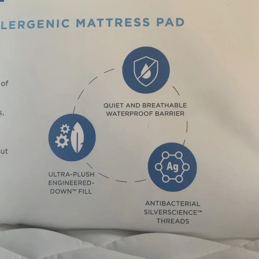 Dr. Oz Good Life Safe in Bed Mattress Pad Waterproof Mattress Protector (Full)